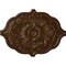 Ekena Millwork Pesaro Ceiling Medallion, Hand-Painted Root Beer Crackle, 36"W x 26"H x 1 1/2"P CM36X26PERBC - alternate 1